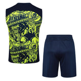 Debardeur Short Manchester City Homme 2024 2025 Jaune Noir | Foot Sport 4