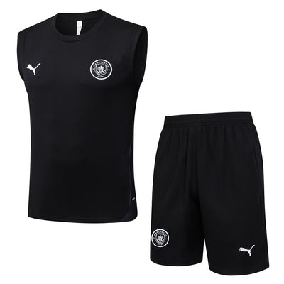 Debardeur Short Manchester City Homme 2025 2026 Noir Sombre