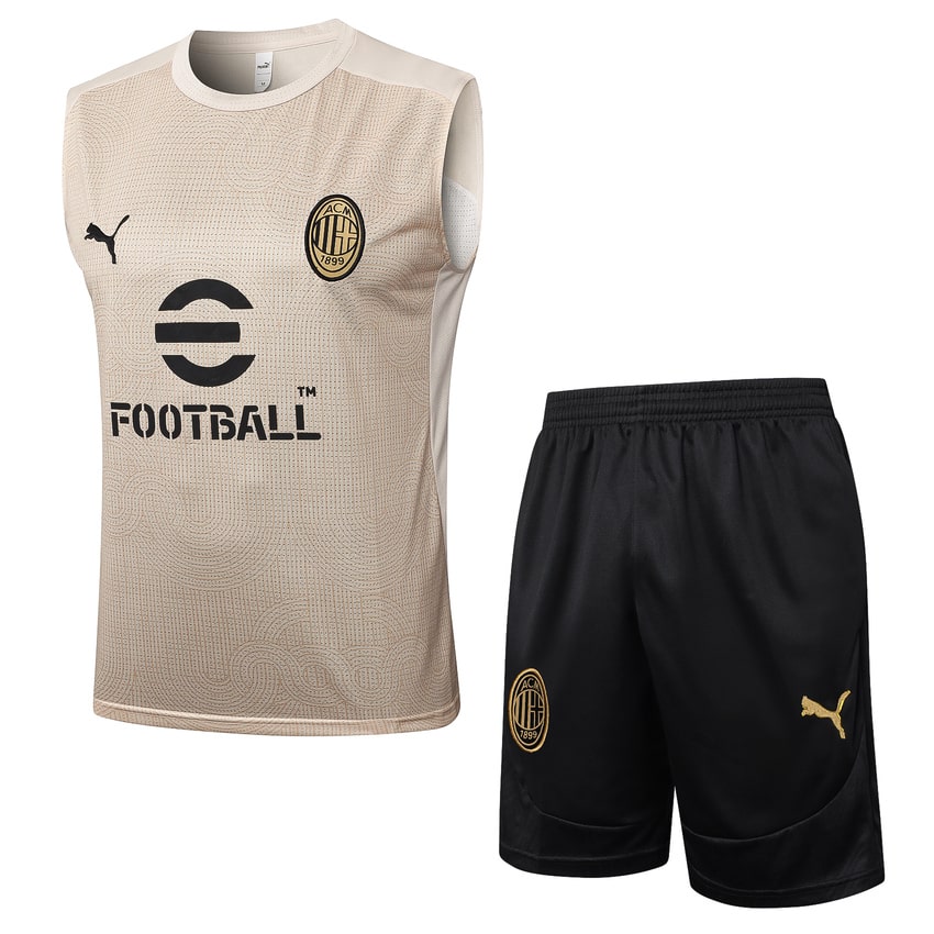 Debardeur Short Milan AC Homme 2024 2025 Beige | Foot Sport