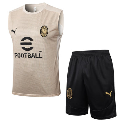Debardeur Short Milan AC Homme 2024 2025 Beige | Foot Sport