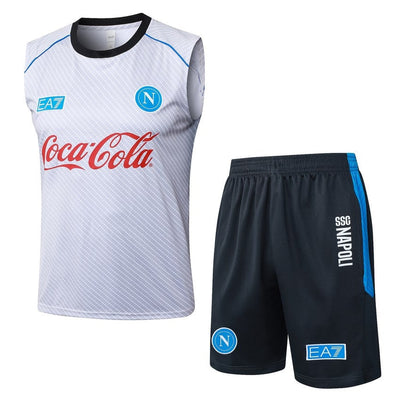 Debardeur Short Naples Homme 2025 2026 Blanc