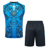 Debardeur Short Naples Homme 2025 2026 Bleu Motif 2