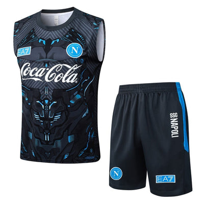 Debardeur Short Naples Homme 2025 2026 Noir Motif