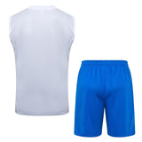 Debardeur Short Real Madrid Homme 2025 2026 Blanc Bleu 2