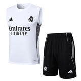 Debardeur Short Real Madrid Homme 2025 2026 Blanc Clair 1