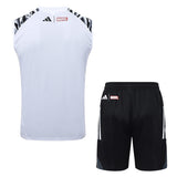 Debardeur Short Real Madrid Homme 2025 2026 Blanc Tache 2