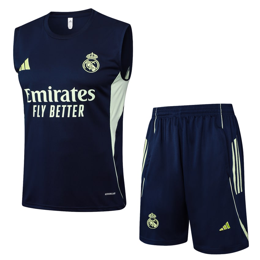 Debardeur Short Real Madrid Homme 2025 2026 Bleu Sombre
