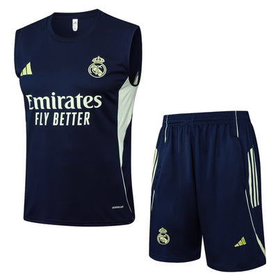 Debardeur Short Real Madrid Homme 2025 2026 Bleu Sombre