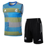 Debardeur Short Real Madrid Homme 2025 2026 Bleu Vert 1