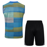 Debardeur Short Real Madrid Homme 2025 2026 Bleu Vert 2