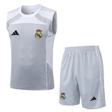 Debardeur Short Real Madrid Homme 2025 2026 Gris Blanc 1