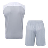 Debardeur Short Real Madrid Homme 2025 2026 Gris Blanc 2