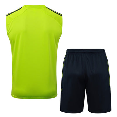 Debardeur Short Real Madrid Homme 2025 2026 Jaune Foncé