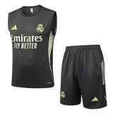 Debardeur Short Real Madrid Homme 2025 2026 Noir Jaune 1