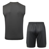 Debardeur Short Real Madrid Homme 2025 2026 Noir Jaune 2