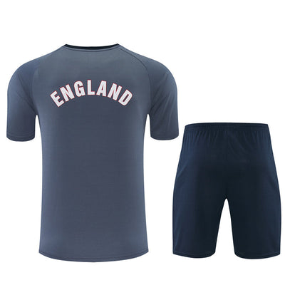 Ensemble Maillot Short Angleterre Homme/Enfant 2026 2027 Gris