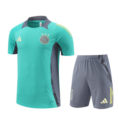 Ensemble Maillot Short Ajax Amsterdam Homme/Enfant 2024 2025 Vert | Foot Sport