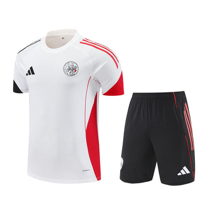 Ensemble Maillot Short Ajax Amsterdam Homme/Enfant 2025 2026 Blanc | Foot Sport