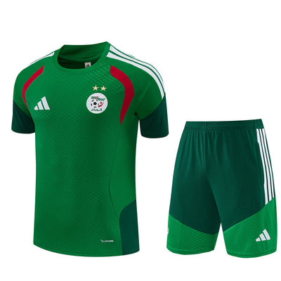 Ensemble Maillot Short Algerie Homme/Enfant 2026 2027 Vert