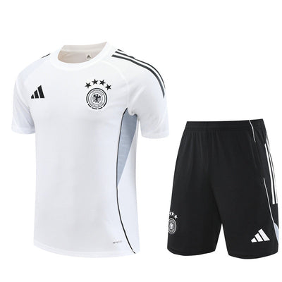 Ensemble Maillot Short Allemagne Homme/Enfant 2025 2026 Blanc | Foot Sport