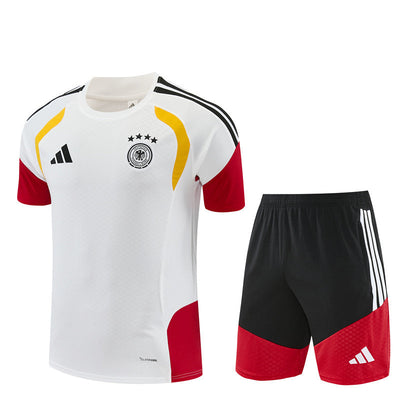 Ensemble Maillot Short Allemagne Homme/Enfant 2026 2027 Blanc