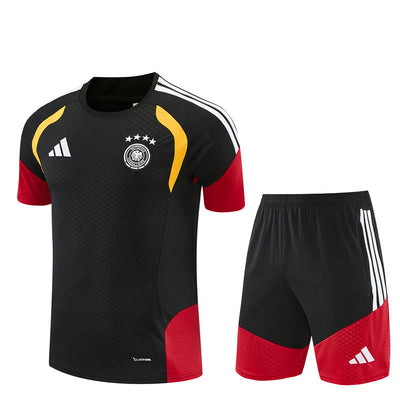 Ensemble Maillot Short Allemagne Homme/Enfant 2026 2027 Noir