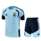 Ensemble Maillot Short Argentine Homme/Enfant 2026 2027 Bleu Clair 1