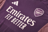 Ensemble Maillot Short Arsenal Homme/Enfant 2024 2025 Violet Rose 3