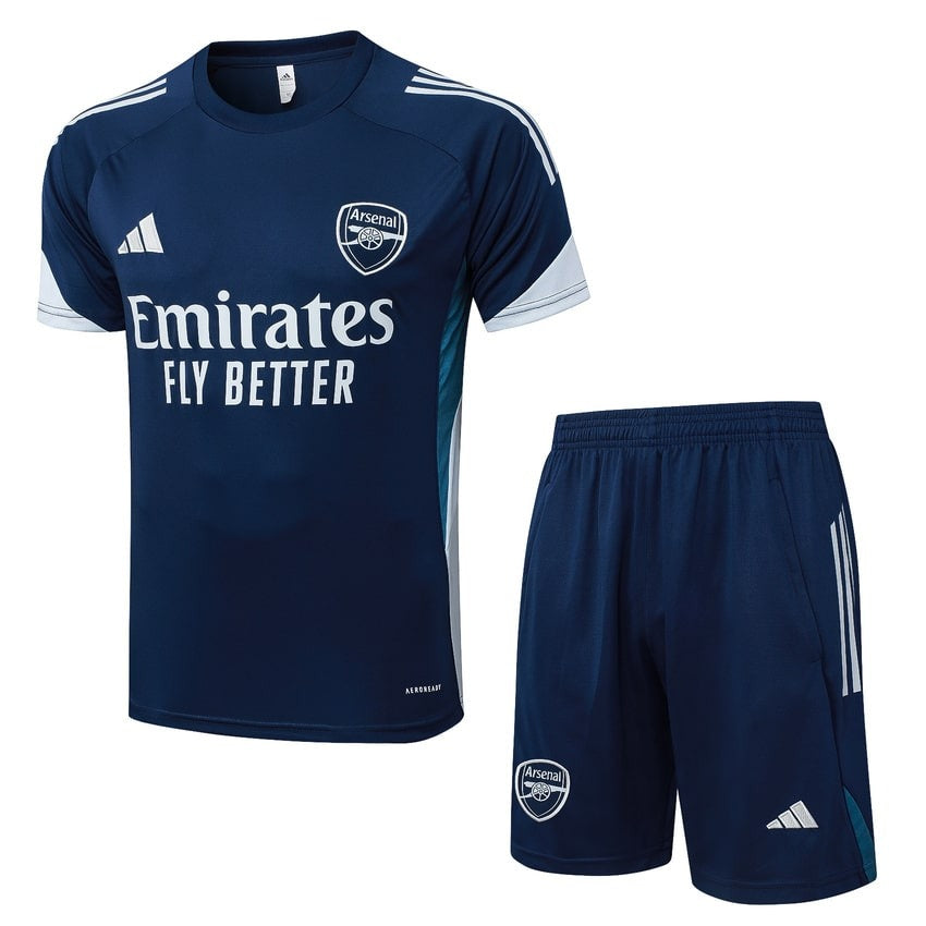 Ensemble Maillot Short Arsenal Homme/Enfant 2025 2026 Bleu