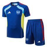 Ensemble Maillot Short Arsenal Homme/Enfant 2025 2026 Bleu Clair 1