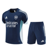 Ensemble Maillot Short Arsenal Homme/Enfant 2025 2026 Bleu Sombre 1