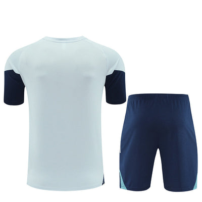 Ensemble Maillot Short Arsenal Homme/Enfant 2025 2026 Gris Clair