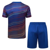 Ensemble Maillot Short Barcelone Homme/Enfant 2025 2026 Bleu 2