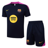 Ensemble Maillot Short Barcelone Homme 2025 2026 Noir Rose | Foot Sport 1