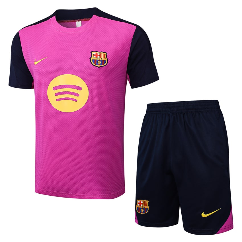 Ensemble Maillot Short Barcelone Homme 2025 2026 Rose | Foot Sport