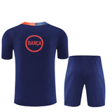 Ensemble Maillot Short Barcelone Homme/Enfant 2025 2026 Bleu Sombre 2