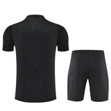 Ensemble Maillot Short Barcelone Homme/Enfant 2025 2026 Noir Violet 2