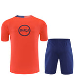 Ensemble Maillot Short Barcelone Homme/Enfant 2025 2026 Orange 2
