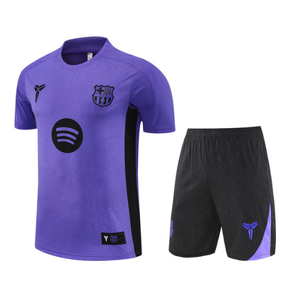 Ensemble Maillot Short Barcelone Homme/Enfant 2025 2026 Violet
