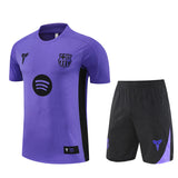 Ensemble Maillot Short Barcelone Homme/Enfant 2025 2026 Violet 1