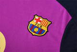 Ensemble Maillot Short Barcelone Homme/Enfant 2025 2026 Violet Bleu 3