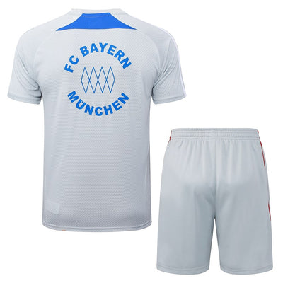 Ensemble Maillot Short Bayern Munich Homme 2025 2026 Gris | Foot Sport