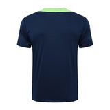 Ensemble Maillot Short Bresil Homme/Enfant 2024 2025 Bleu Foncé 4