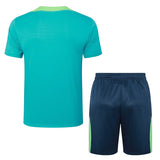 Ensemble Maillot Short Bresil Homme/Enfant 2024 2025 Vert 2