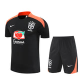 Ensemble Maillot Short Bresil Homme/Enfant 2025 2026 Noir 1