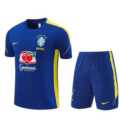 Ensemble Maillot Short Bresil Jordan Homme/Enfant 2026 2027 Bleu