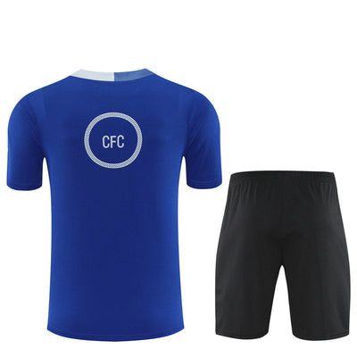 Ensemble Maillot Short Chelsea Homme/Enfant 2025 2026 Bleu