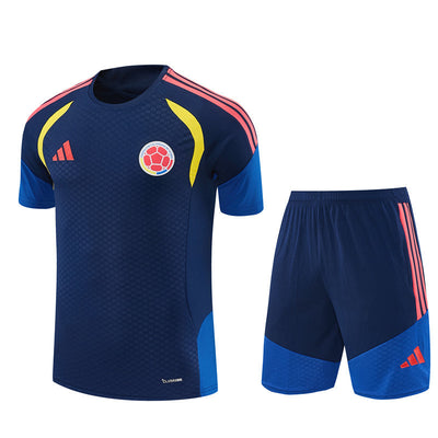 Ensemble Maillot Short Colombie Homme/Enfant 2026 2027 Royal Bleu