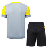 Ensemble Maillot Short BVD Dortmund Homme 2025 2026 Gris 2