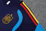 Ensemble Maillot Short Espagne Homme/Enfant 2026 2027 Bleu Foncé 3
